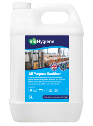 Picture of BIO HYGIENE ALL PURPOSE SANITISER CONCENTRATED FRAGRANCED 5L (SINGLE)