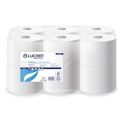 Picture of L-ONE STRONG MINI TOILET ROLL2PLY WHITE 180MTR (12)