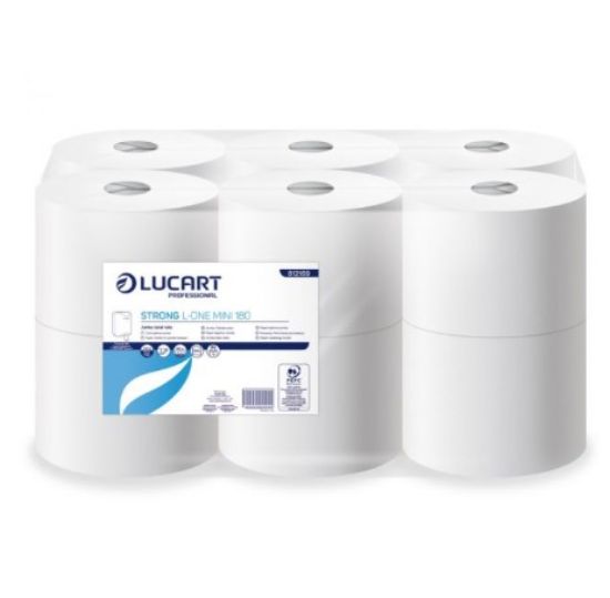 Picture of L-ONE STRONG MINI TOILET ROLL2PLY WHITE 180MTR (12)