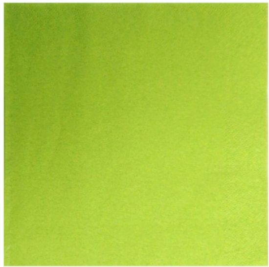 Picture of NAPKIN DINNER 40cm LIME GREEN 2 PLY (125)