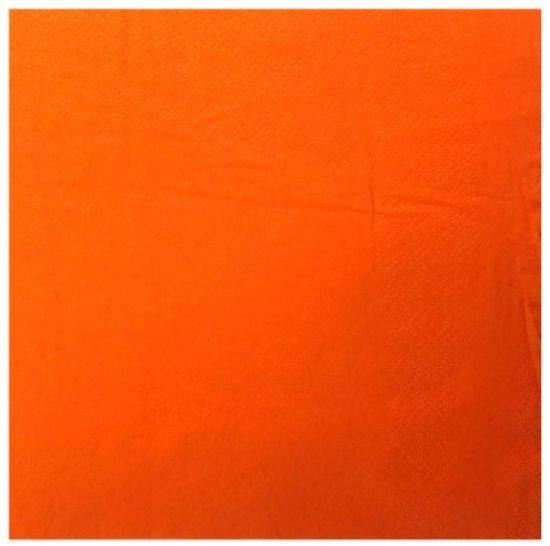 Picture of NAPKIN DINNER 39cm ORANGE 2 PLY (125)