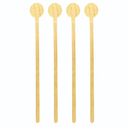 Picture of Compostable Wooden Disc Stirrer 8" And Dispenser (Pack Of 250)