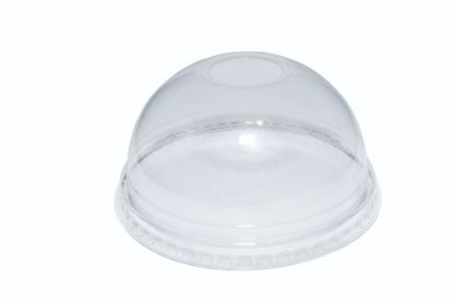 Picture of RPET Domed Lid With Hole For Clear Cold Cup 12oz (Pack Of 50)