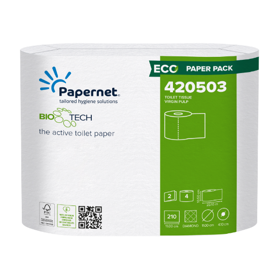 Picture of Bio Tech Toilet Tissue 210sht 2ply White with Bio Tech Technology (Case of 40)