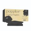 Picture of Professional Cocktail Napkin 23cm X 23cm Black 2 Ply Pure (Pack of 200)