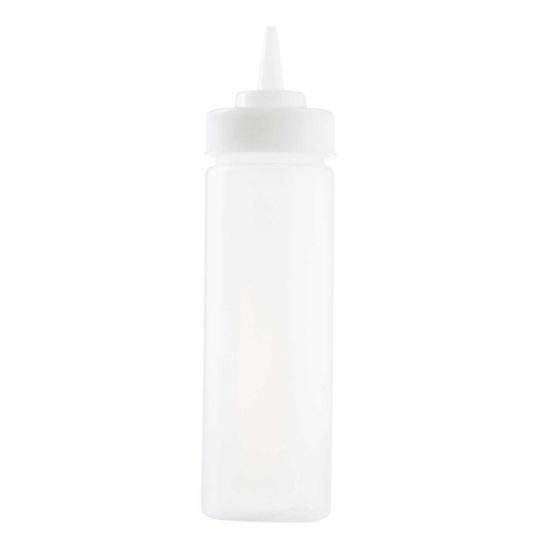 Picture of Widemouth Clear Squeeze Bottle With Tip Top 710ml (12)