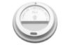 Picture of CPLA Go-Pak Hot Cup Lid 8oz White (Pack Of 100)