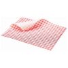 Picture of Gingham Print Greaseproof Paper 25x20cm Red (1000)