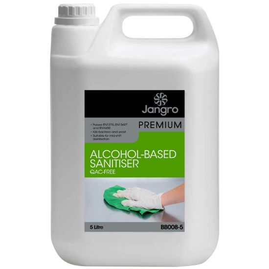 Picture of Jangro Alcohol Based Sanitiser QAC-Free 5ltr 