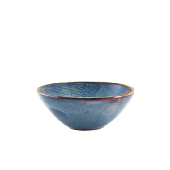 Picture of Terra Porcelain Aqua Blue Organic Bowl 16.5cm (6)