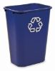 Picture of Rubbermaid Deskside Recycling Bin 39 Litre - Blue