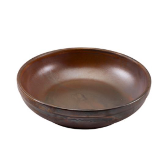 Picture of Terra Porcelain Rustic Copper Coupe Bowl 23cm (6)