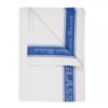 Picture of Linen Union Glass Cloth 20x30" White/Blue (Pack of 10)