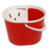 Picture of Lucy Oval Mop Bucket & Sieve 15l Red
