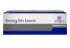 Picture of Jangro Heavy Duty Swing Bin Liner White 13"x23"x30" 40l 100g (500)