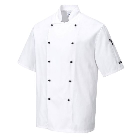 Picture of Kent Chefs White Short Sleeve Jacket XXL