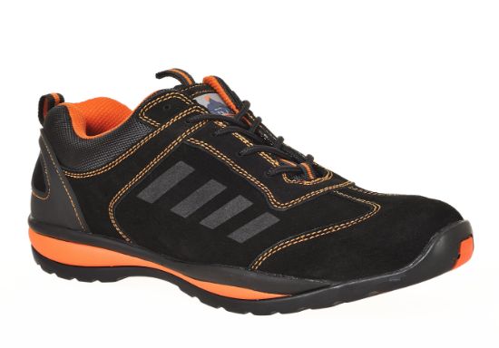 Picture of Jangro Steelite Lusum Safety S1p Trainer Black/Orange Size 3