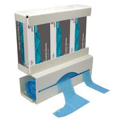 Picture of Due Glove And Apron Dispenser White Plastic