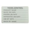 Picture of Food Control Label (500)