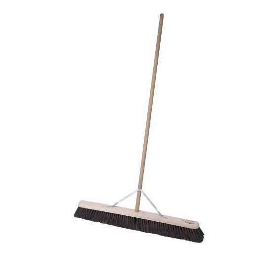 Picture of Complete Unit 36" Bassine Broom Head & Wooden Handle