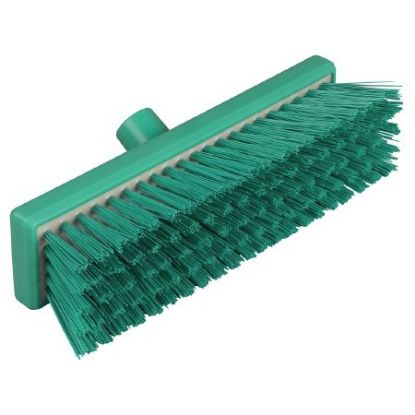 Picture of Hygiene Flat Sweeping Broom Stiff 300mm Green