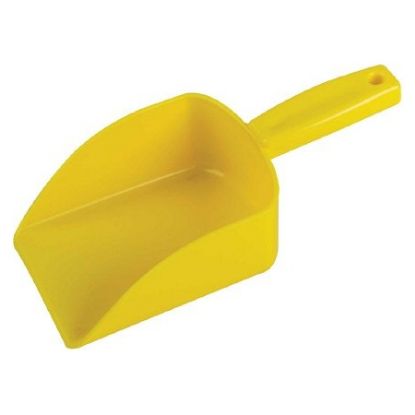 Picture of Jangro Plastic Hand Scoop 24cm Yellow