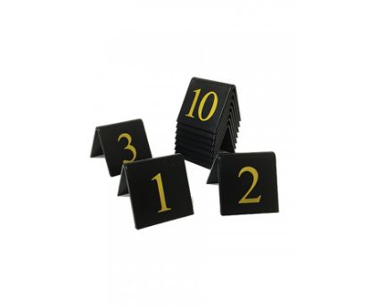 Picture of Gold On Black 50mm Table Numbers 31-40