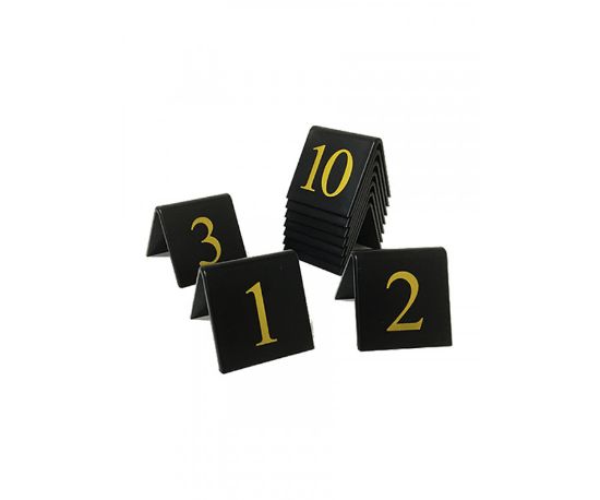 Picture of Gold On Black 50mm Table Numbers 31-40
