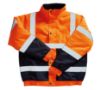 Picture of Hi-Vis Bomber Jacket Orange/Navy 3XL