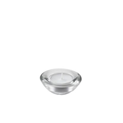 Picture of Genware Glass Round Tealight Holder 75mm Dia (12)