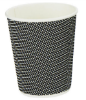 Picture of Insulated Mono Vip Hot Cup 8oz Black/White (Pack Of 25)