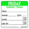 Picture of Pan Label By Roll Friday Stripe Green (500)
