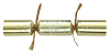 Picture of 2025 Cream & Gold Starburst 11" Christmas  Crackers Recyclable  (Case Of 50)