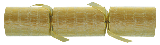 Picture of 2025 Wide Luxury Gold Shimmer 12" Christmas Cracker Recyclable (Case Of 50)
