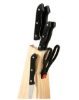 Picture of 6 Piece Wooden Knife Block Including Scissors
