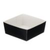 Picture of Black Folded Board Food Tray 4" X 4" (Pack Of 125)