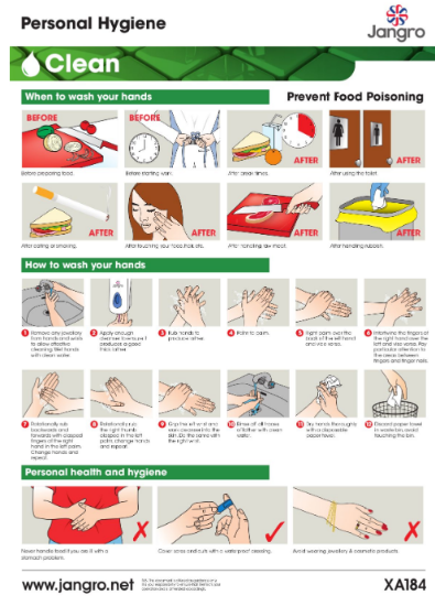 Picture of Jangro Personal Hygiene Wall Chart (A3)