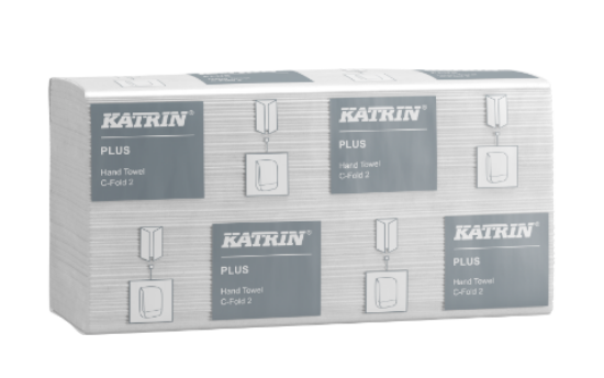 Picture of Katrin Classic C Fold Hand Towel 2ply White (100 x 16)