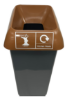 Picture of 50ltr Recycling Bin Complete With Lid For Kitchen Waste