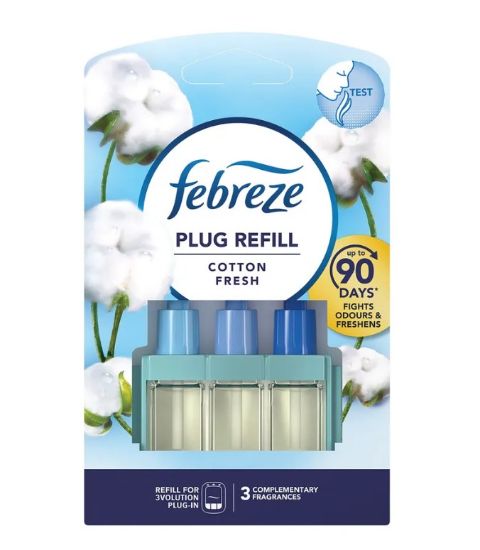 Picture of Febreze 3volution Plug-in Refill Cotton Fresh 20ml x 3