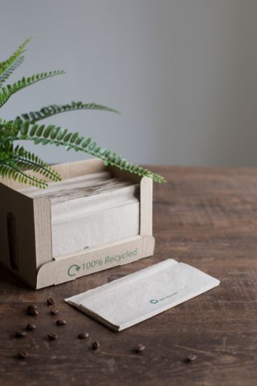 Picture of Sustain 100% Recycled Napkin 1ply Brown 32x30cm (Pack of 250)