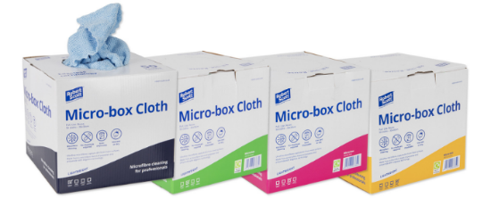 Picture of Micro Box Microfibre Cloths Red  (Pack of 50)