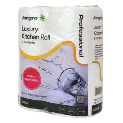 Picture of Jangro Kitchen Roll White 2 Ply (Pack Of 2)