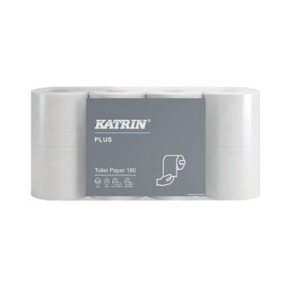 Picture of Katrin Plus Toilet Roll 180sht 3 Ply Pure (Case of 56)