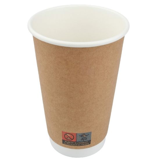 Picture of SmartChoice Double Wall Kraft 16oz Hot Cup  (Pack of 25)