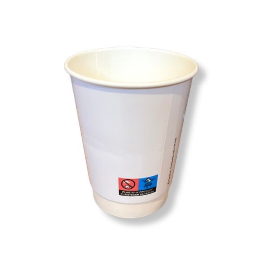 Picture of SmartChoice Double Wall 12oz Hot Cup White  (Pack of 25)